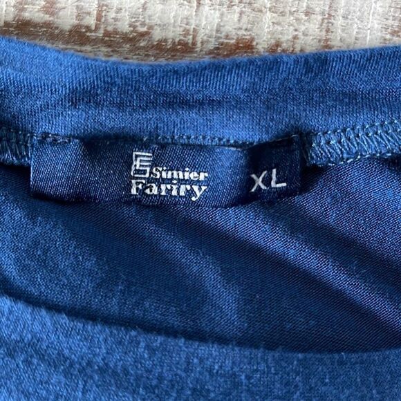 Simier Fariry Women Summer Hide Belly Work Casual Knee Blouson Dress with Pocket - Picture 5 of 13